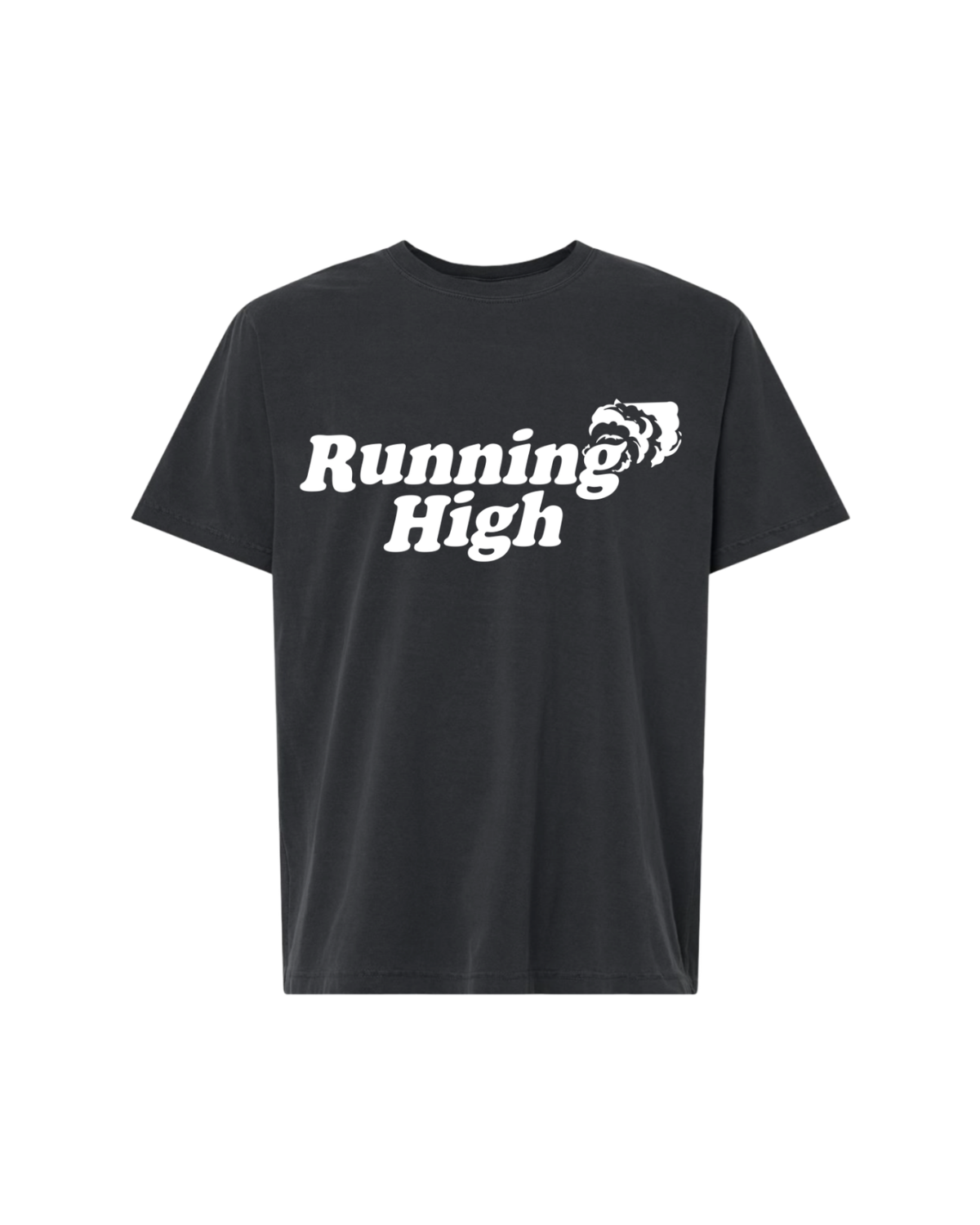 The Running High Logo Tee | Washed Black